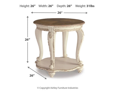 Realyn Coffee Table + 2 end table