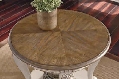 Realyn Coffee Table + 2 end table