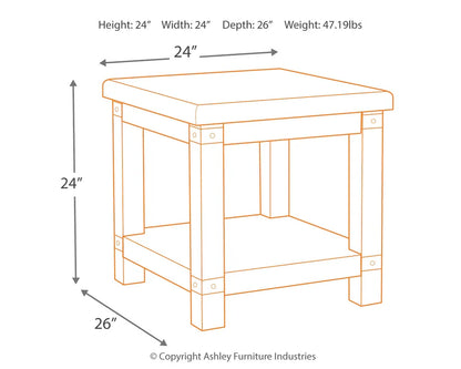 Carynhurst Lift Top Cocktail Table + 2 end table