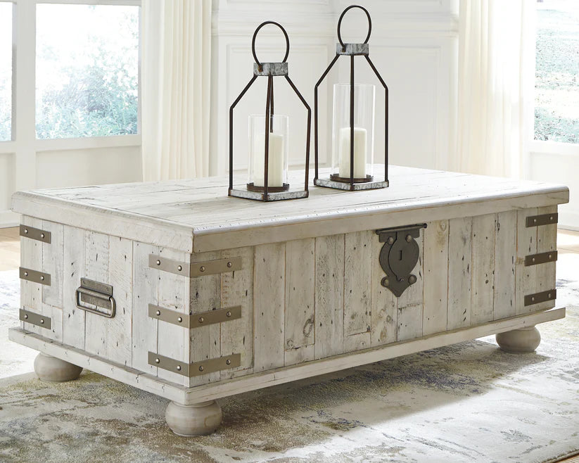 Carynhurst Lift Top Cocktail Table + 2 end table