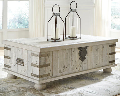 Carynhurst Lift Top Cocktail Table + 2 end table