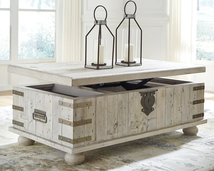 Carynhurst Lift Top Cocktail Table + 2 end table