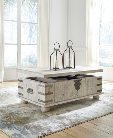 Carynhurst Coffee Table Set (Lift Top Coffee Table With + 2 End Tables)