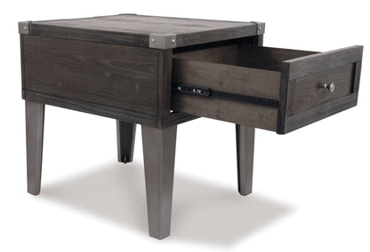 Todoe End Table With USB Ports & Outlets