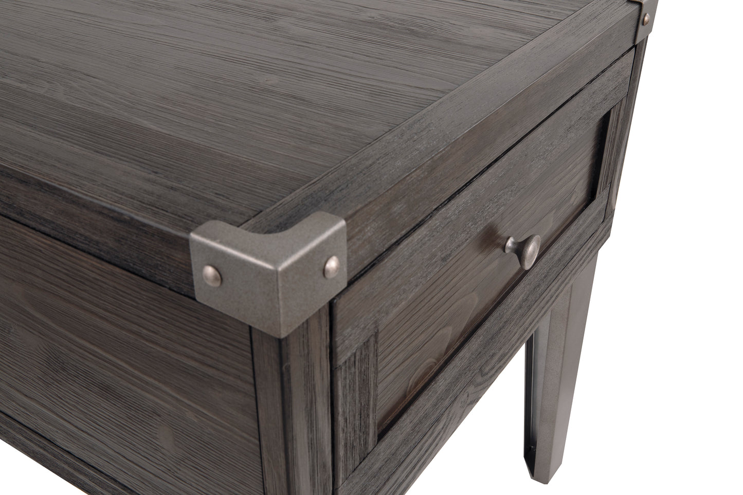 Todoe End Table With USB Ports & Outlets