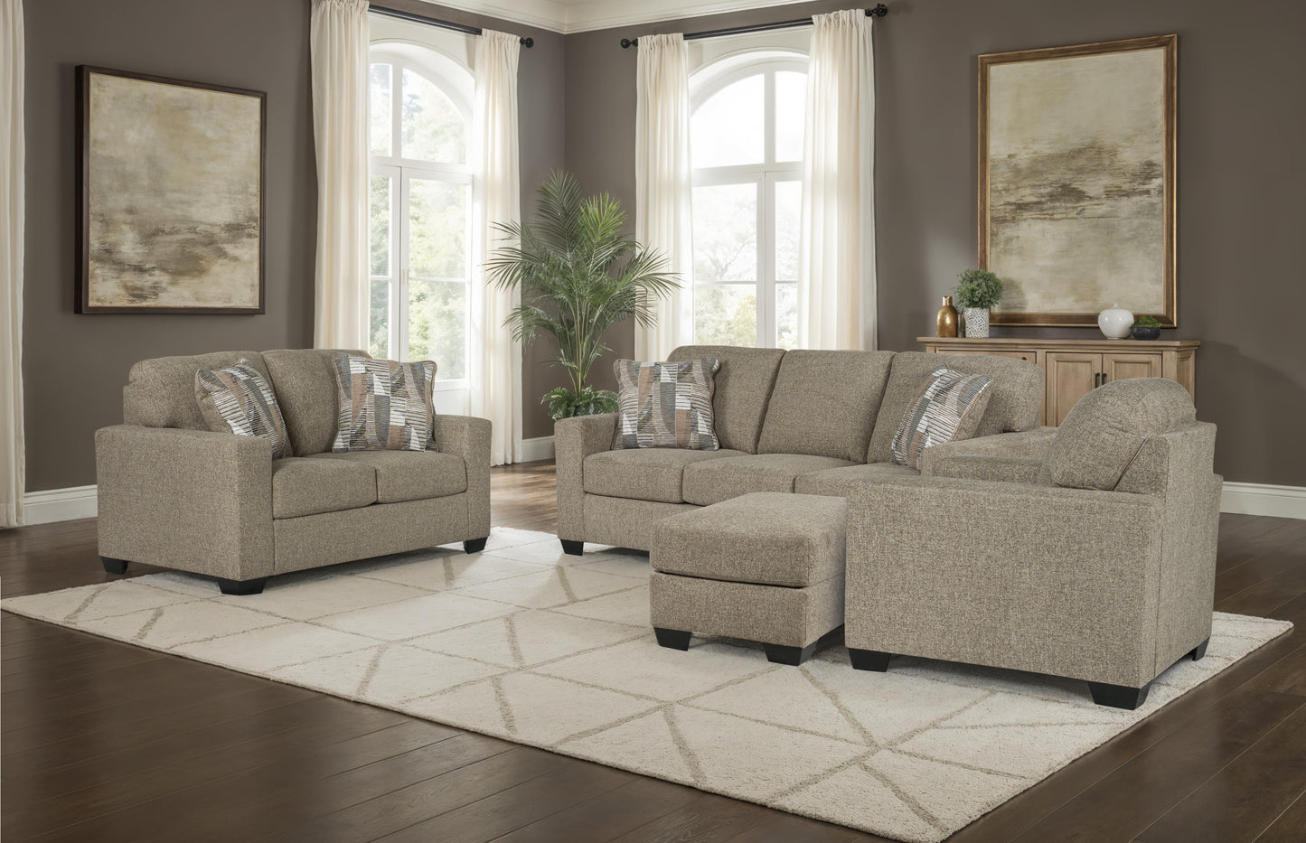 Majestic Living Sofa Set (3+2+1)