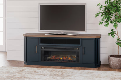 Landocken XL TV Stand With Fireplace Option