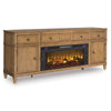 Sharlance XL TV Stand With Fireplace Option