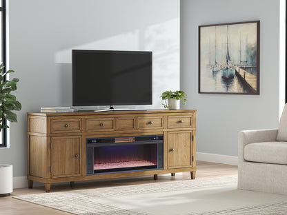 Sharlance XL TV Stand With Fireplace Option