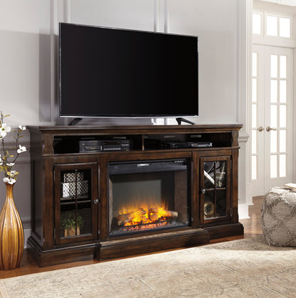Roddinton XL TV Stand With Fireplace Option