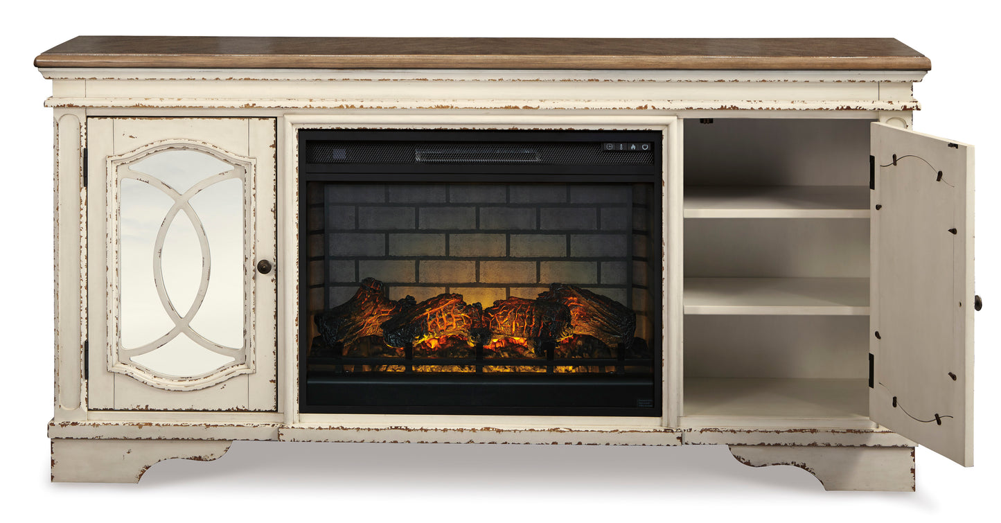 Realyn XL TV Stand With Fireplace Option
