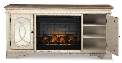 Realyn XL TV Stand With Fireplace Option