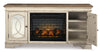 Realyn XL TV Stand With Fireplace Option