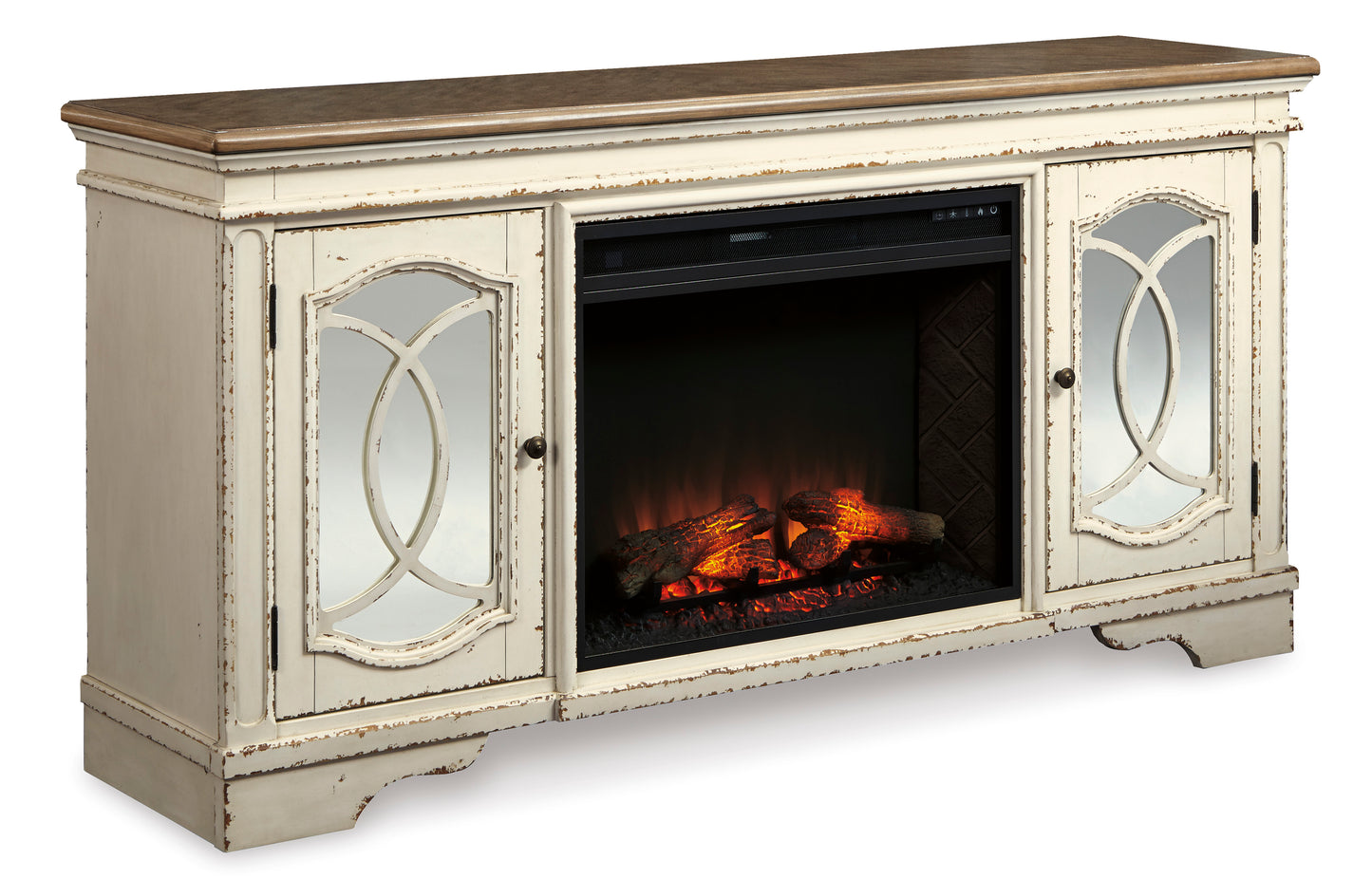 Realyn XL TV Stand With Fireplace Option