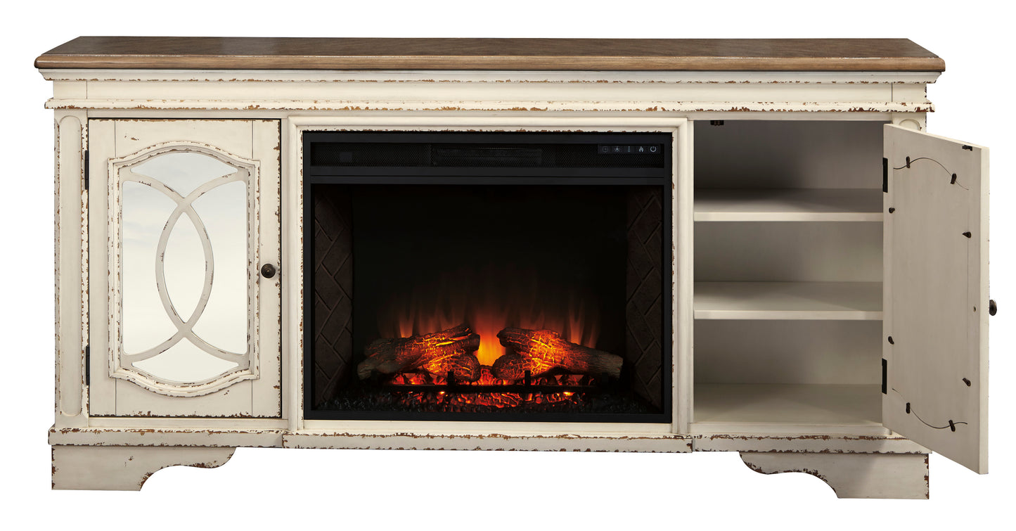 Realyn XL TV Stand With Fireplace Option
