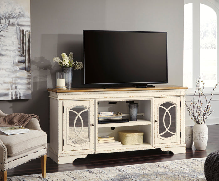 Realyn XL TV Stand With Fireplace Option