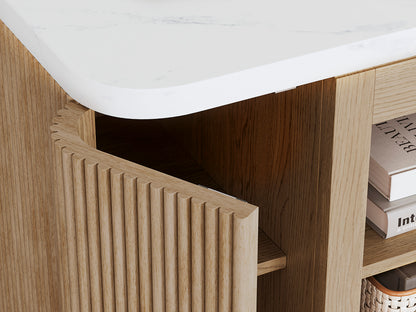 Camdill XL TV Stand With Fireplace Option