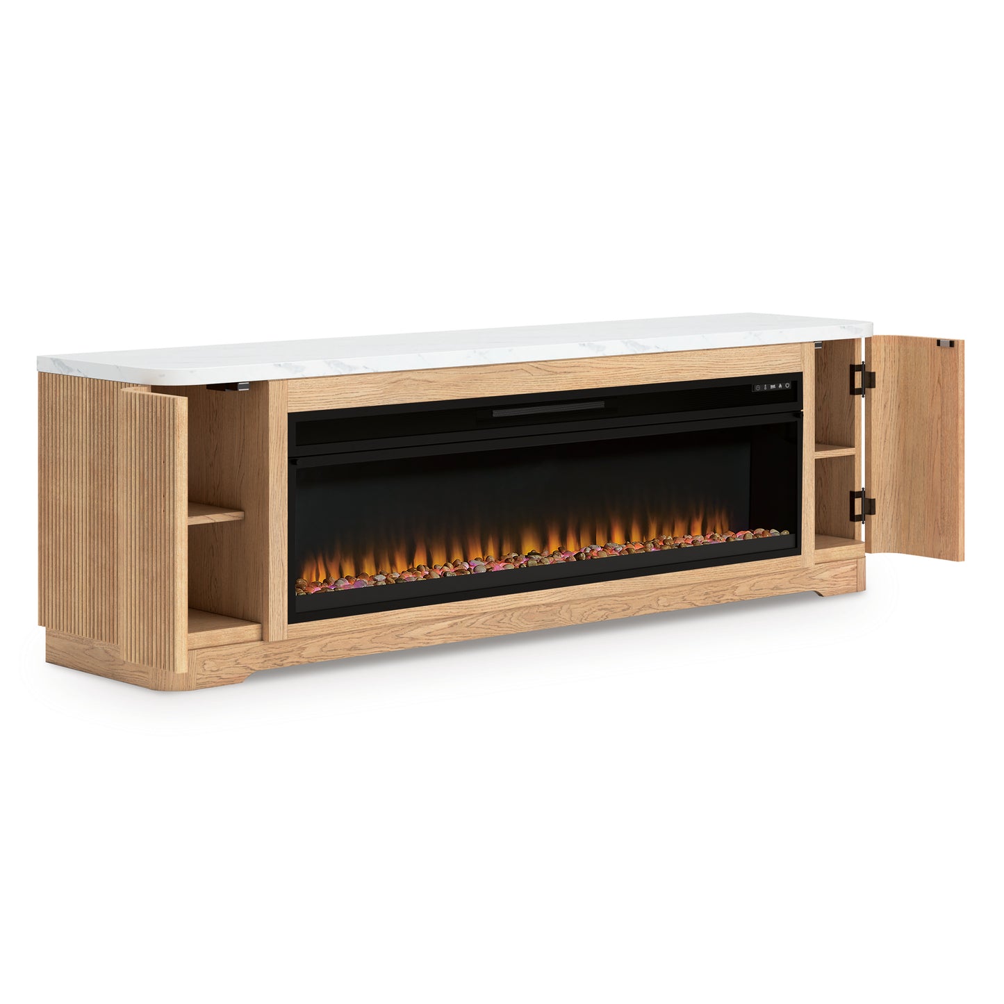 Camdill XL TV Stand With Fireplace Option
