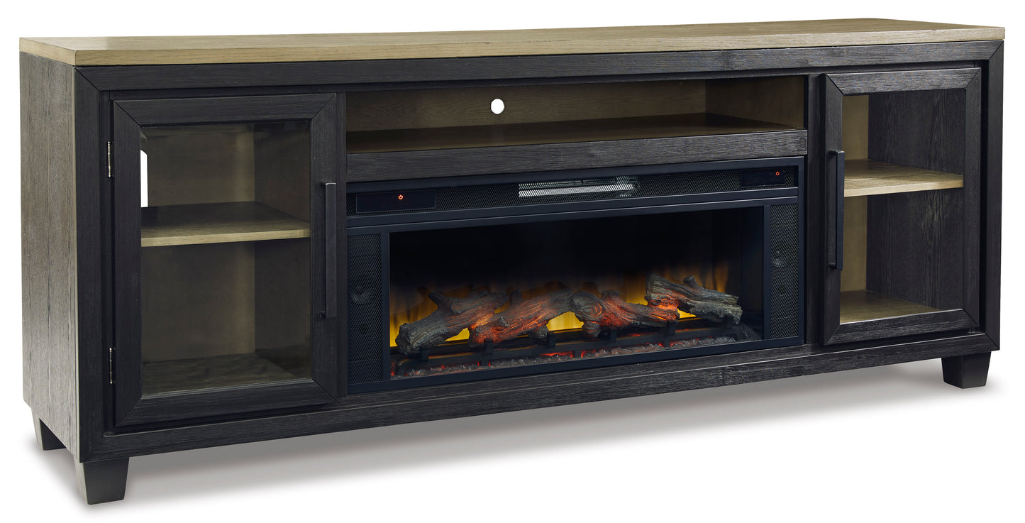Foyland XL TV Stand With Fireplace Option
