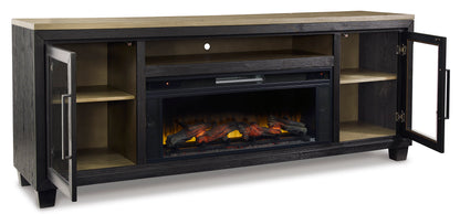 Foyland XL TV Stand With Fireplace Option