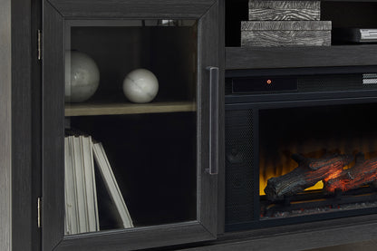 Foyland XL TV Stand With Fireplace Option