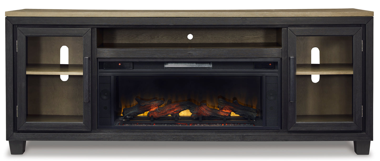 Foyland XL TV Stand With Fireplace Option