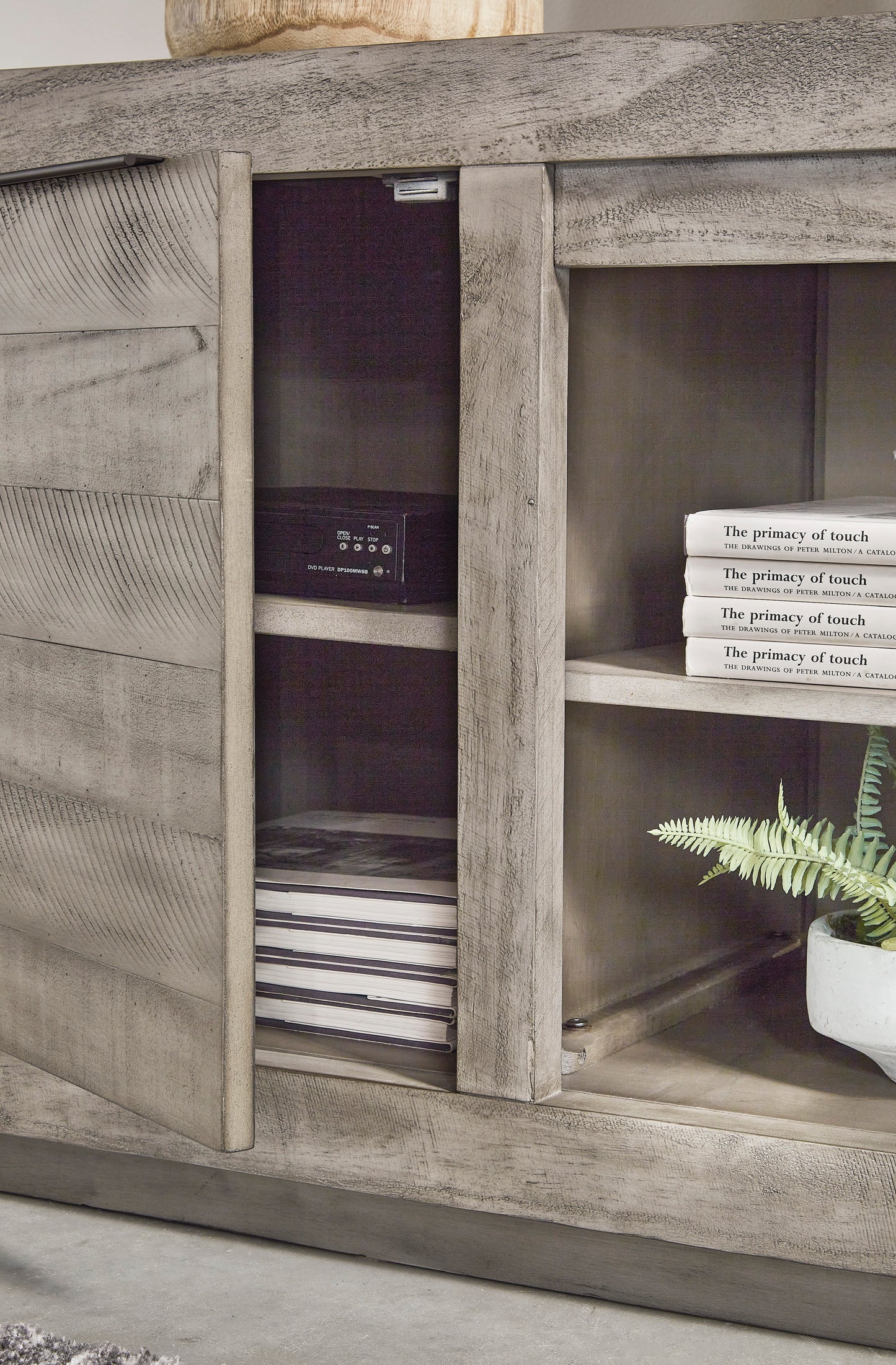 Naydell XL TV Stand With Fireplace Option