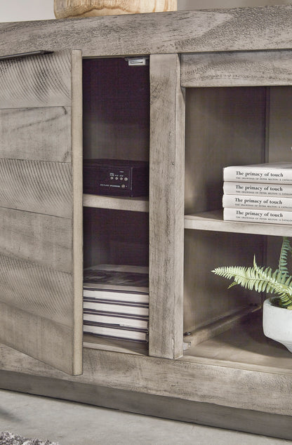 Naydell XL TV Stand With Fireplace Option