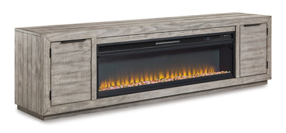 Naydell XL TV Stand With Fireplace Option