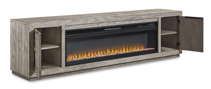 Naydell XL TV Stand With Fireplace Option