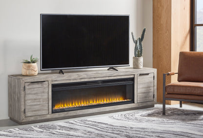 Naydell XL TV Stand With Fireplace Option