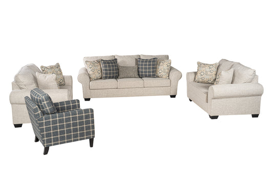 Will-call Sofa Set (3+2+2+Accent chair)