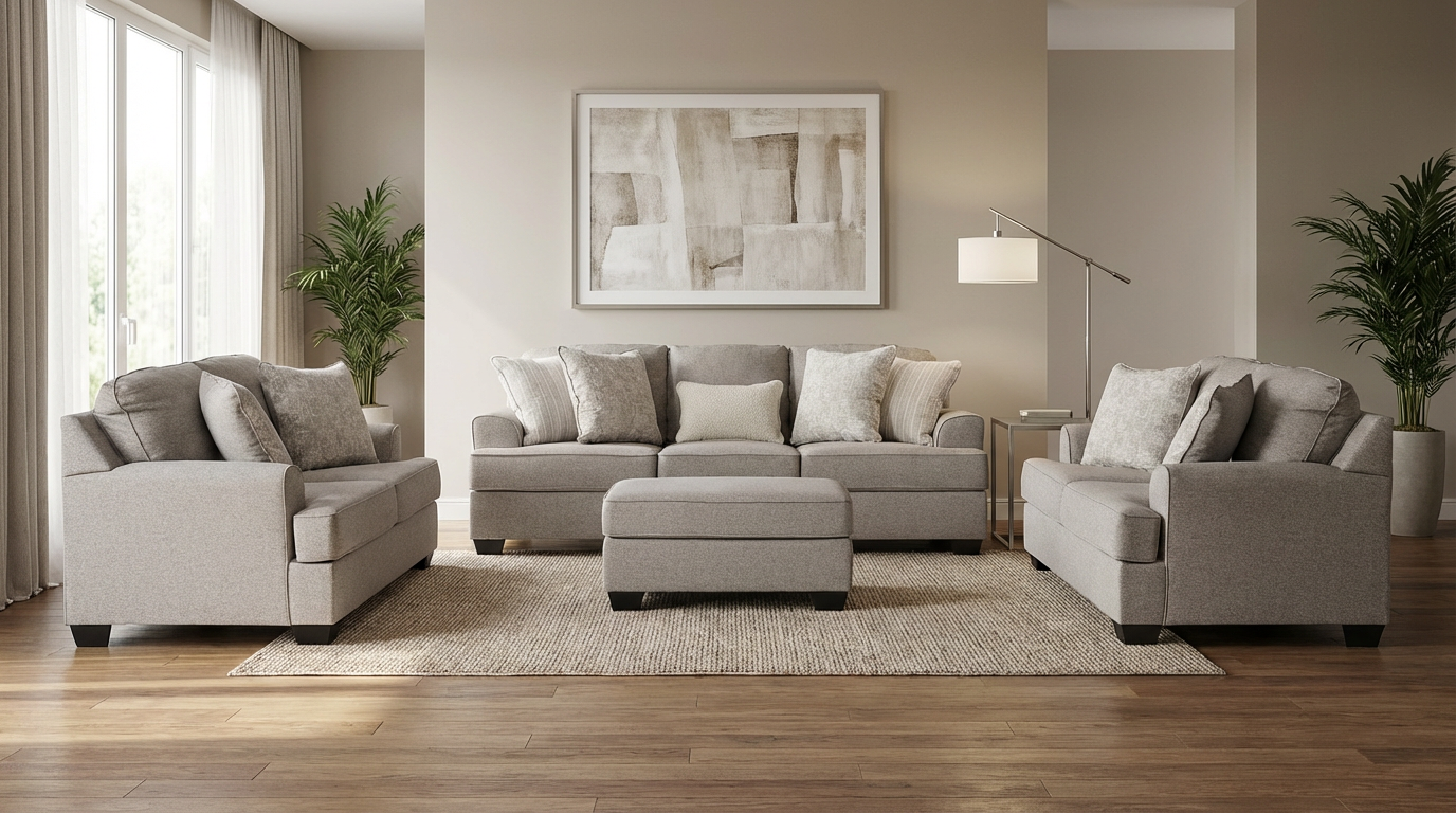Velvet Beast Sofa Set (3+2+2+ottoman)