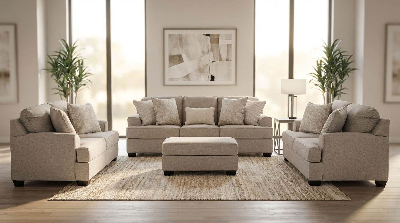 Velvet Beast Sofa Set (3+2+2+ottoman)